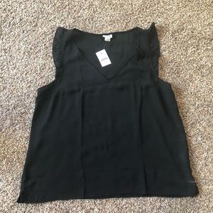 J. Crew Sleeveless Ruffle Top